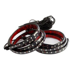 LED RGB Truck Bed Light Strip Kit – 2PCS 60" Sound-Activated with APP Control